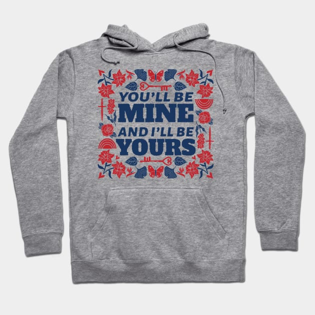 Romantic Valentines Day Hoodie by MARCHY